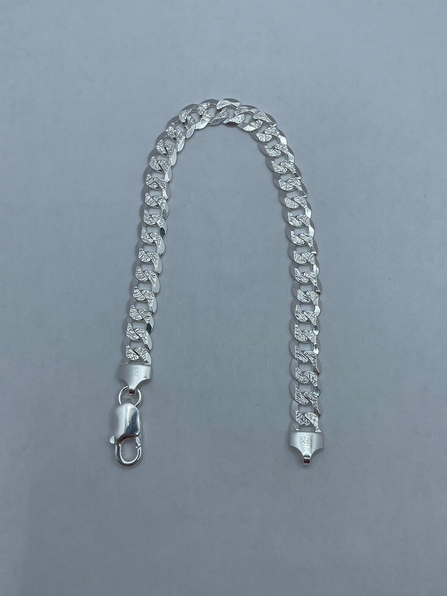 Curb Link Bracelet .925 Silver 8 inch