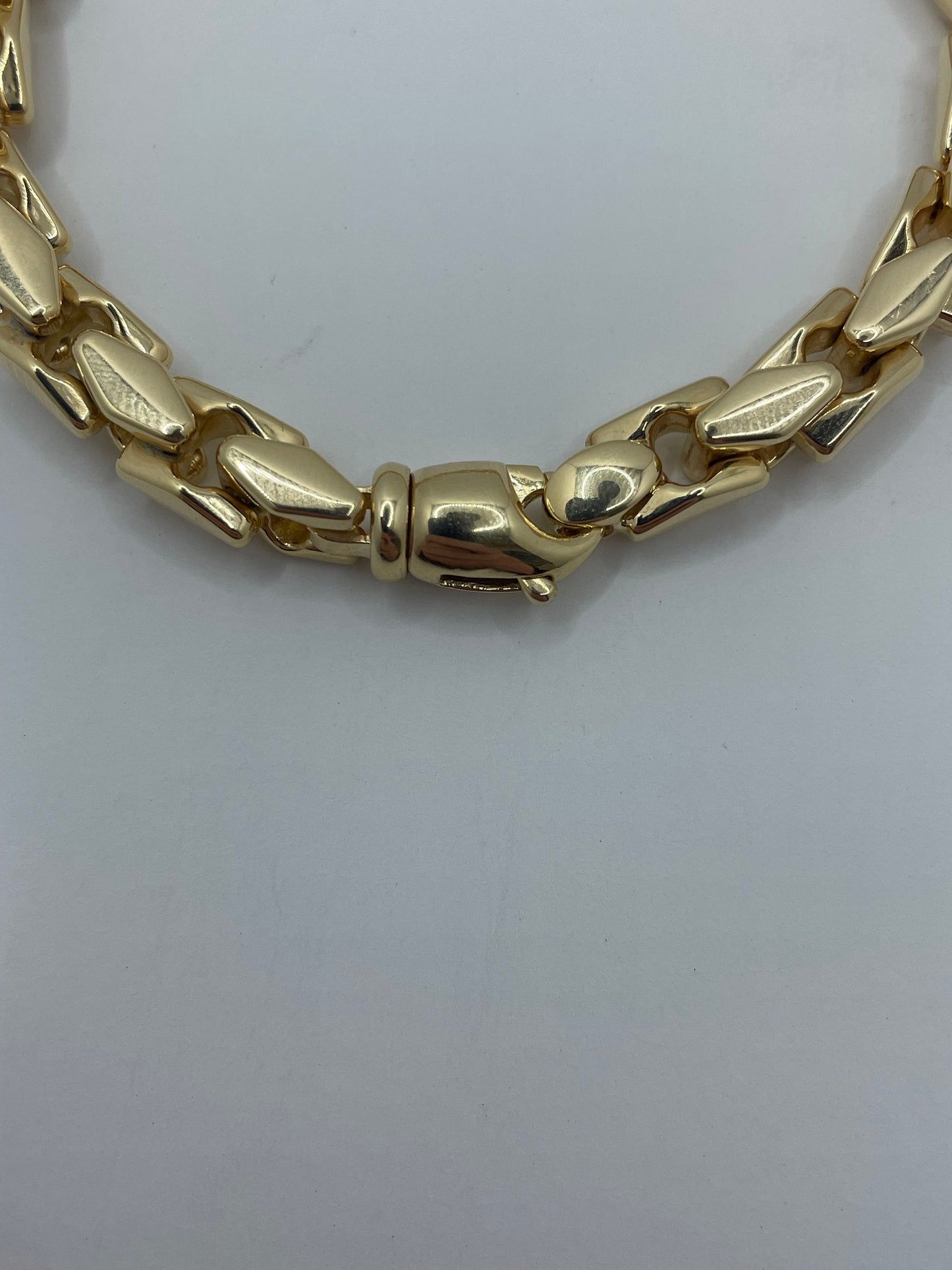 14k Yellow Gold Cable Link Design Bracelet 8.25 inch