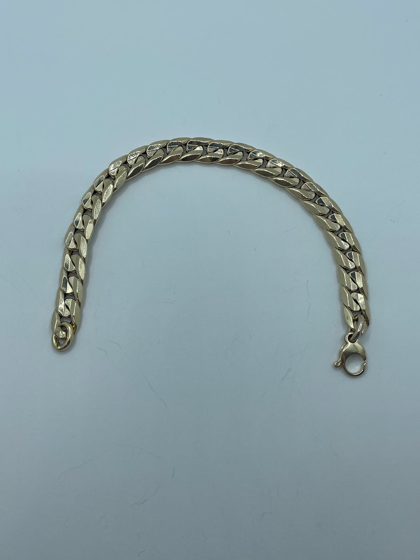 14k Yellow Gold Cuban Bracelet 8 inch